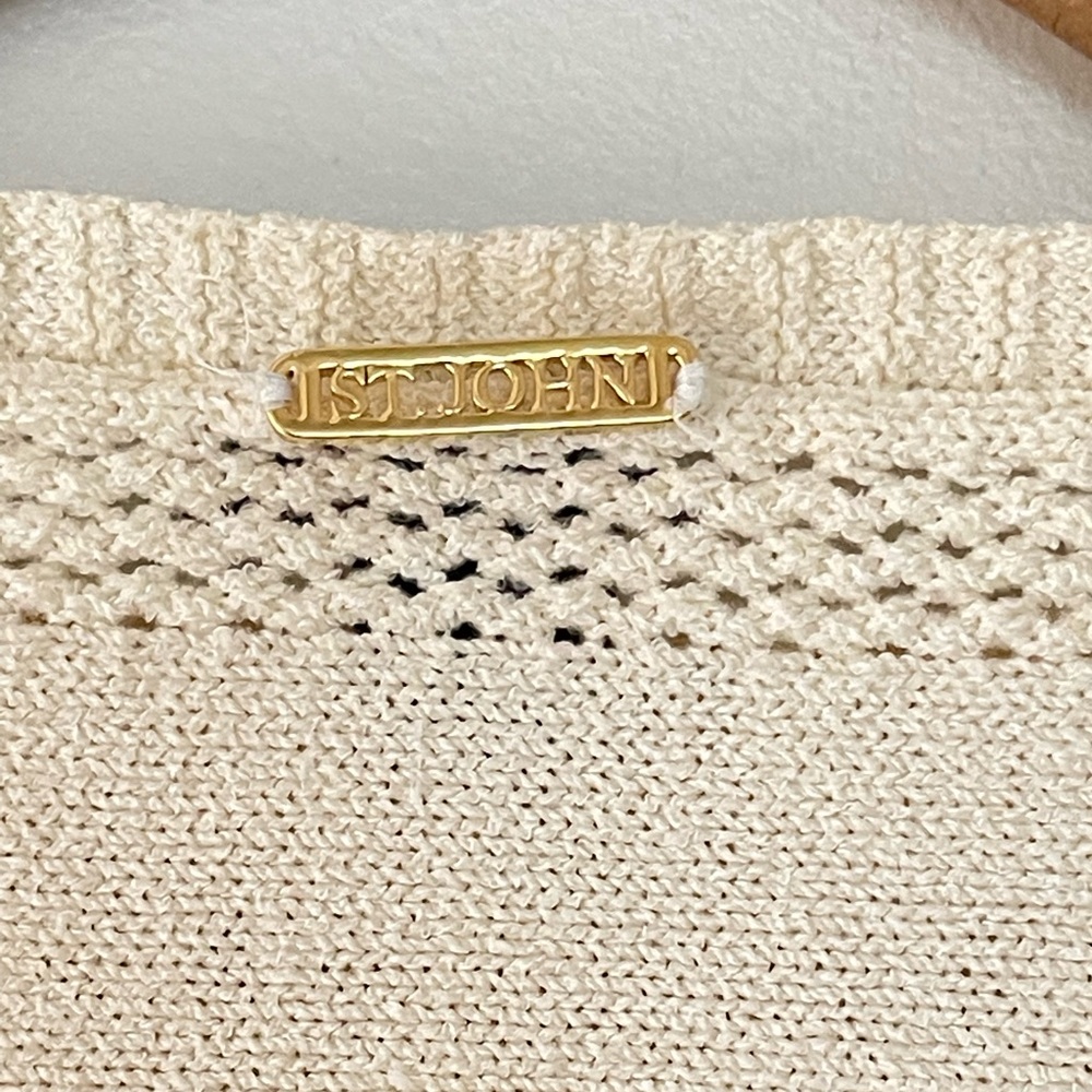 St. John Sport Wool Boat neck Blouse Sweater - Picture 8 of 11